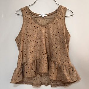 Golden beige Antistar blouse tank, size XS